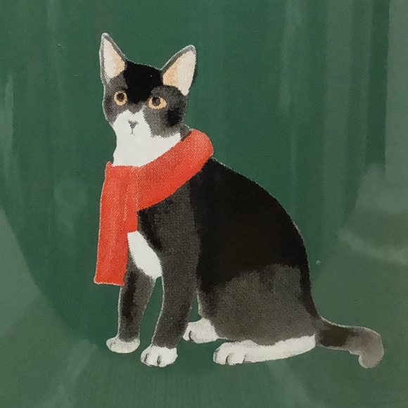 Elum Cat Holiday Green Mug Christmas Winter 16 oz - Picture 2 of 6